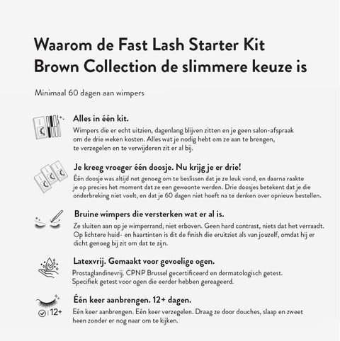 Fast Lash Starter Kit - Brown Collection