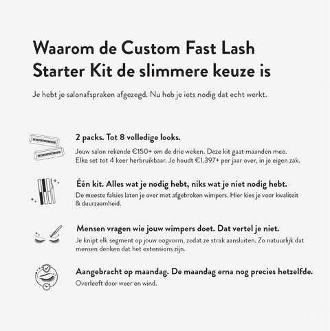 Custom Fast Lash Starter Kit - Brown Collection