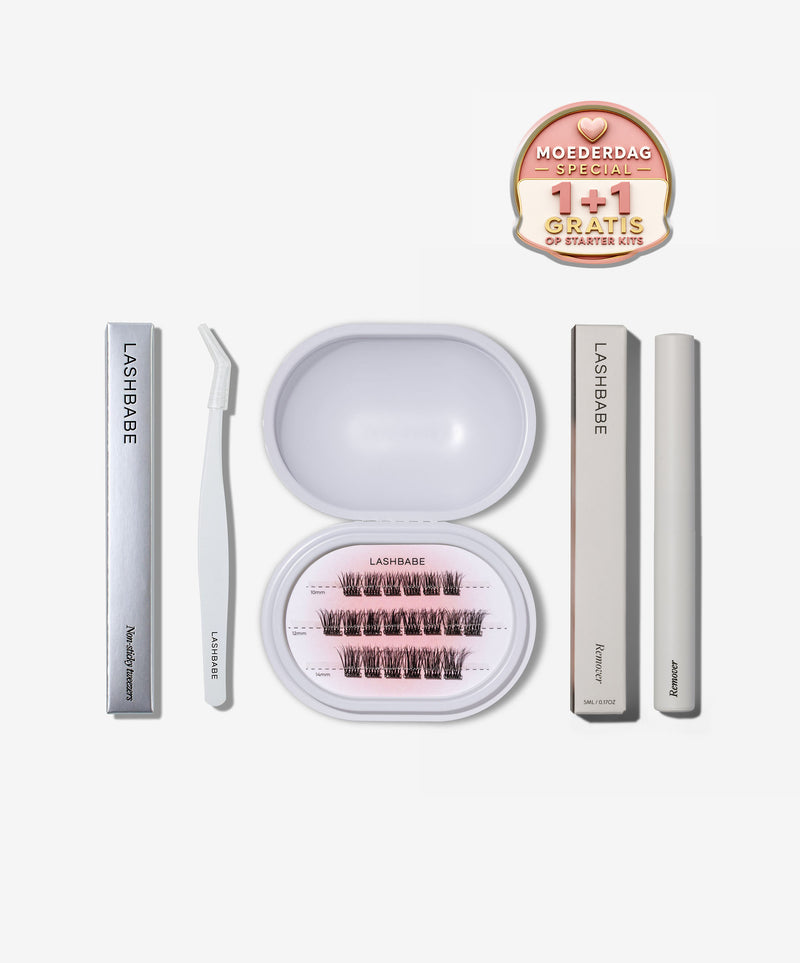 Lash Vitamins - Pre-Glued Cluster Caffeine Pep Starter Kit